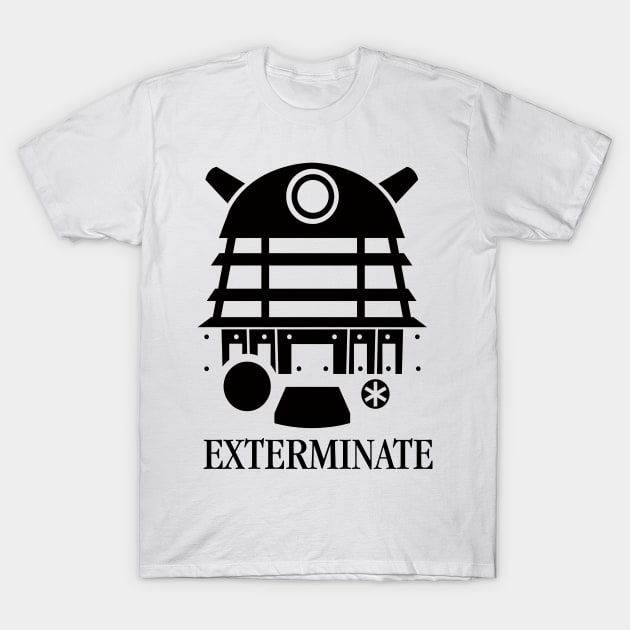 Doctor Who Dalek Exterminate T-Shirt T-Shirt by ramonapop